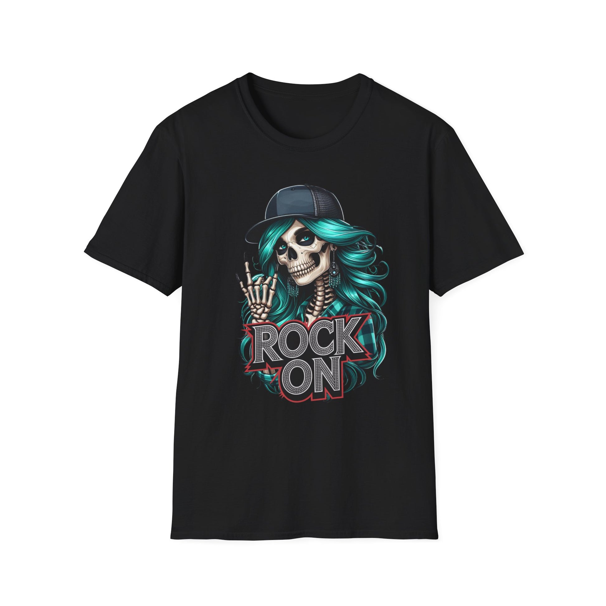 Skeleton Rock On T-Shirt
