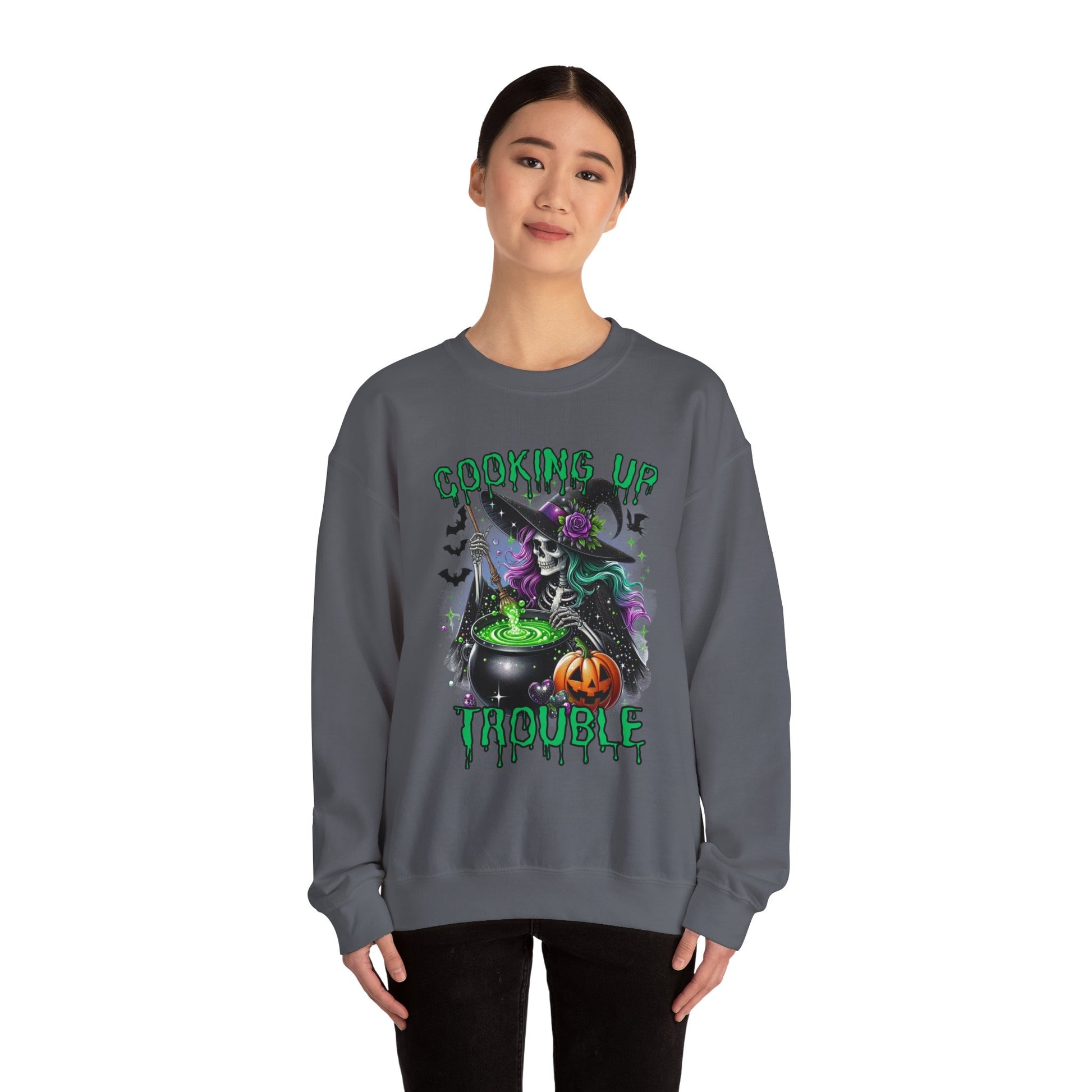 Witch Cooking Up Trouble Sweatshirt