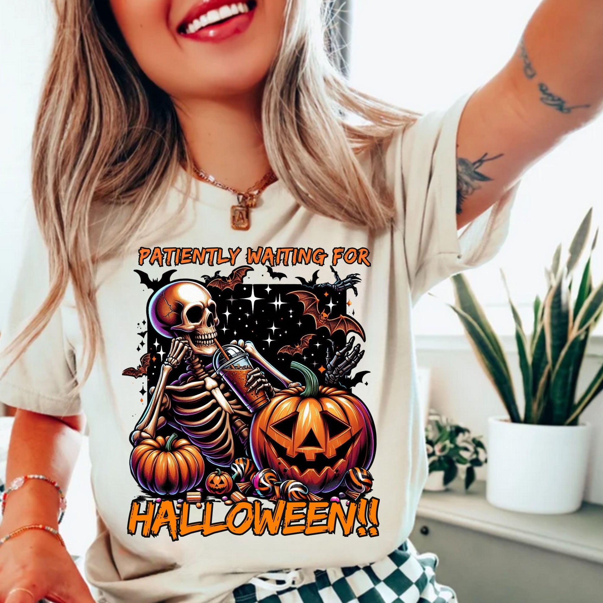 Halloween Skeleton T-Shirt, Unisex Softstyle Tee, Spooky Apparel, Fall Festival Shirt, Halloween Costume Top, Pumpkin Graphic Tee