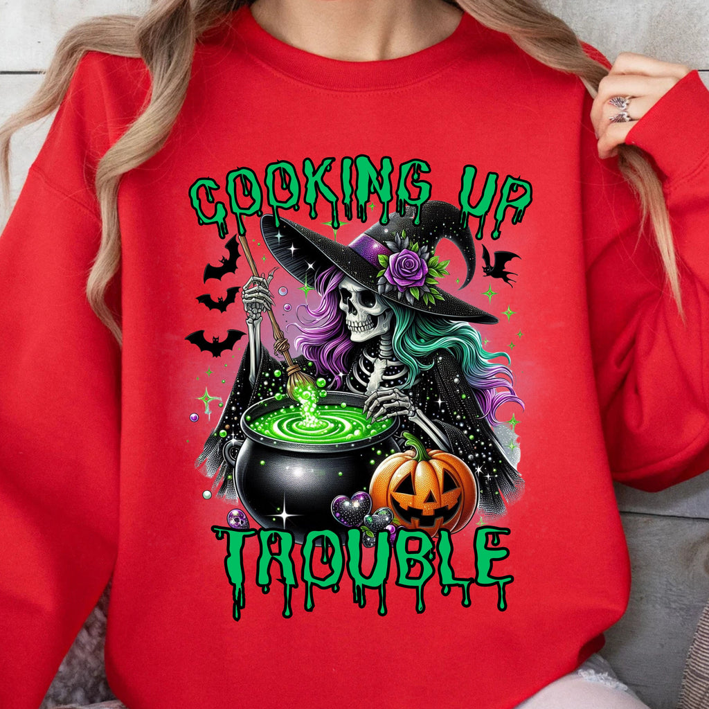 Witch Cooking Up Trouble Sweatshirt