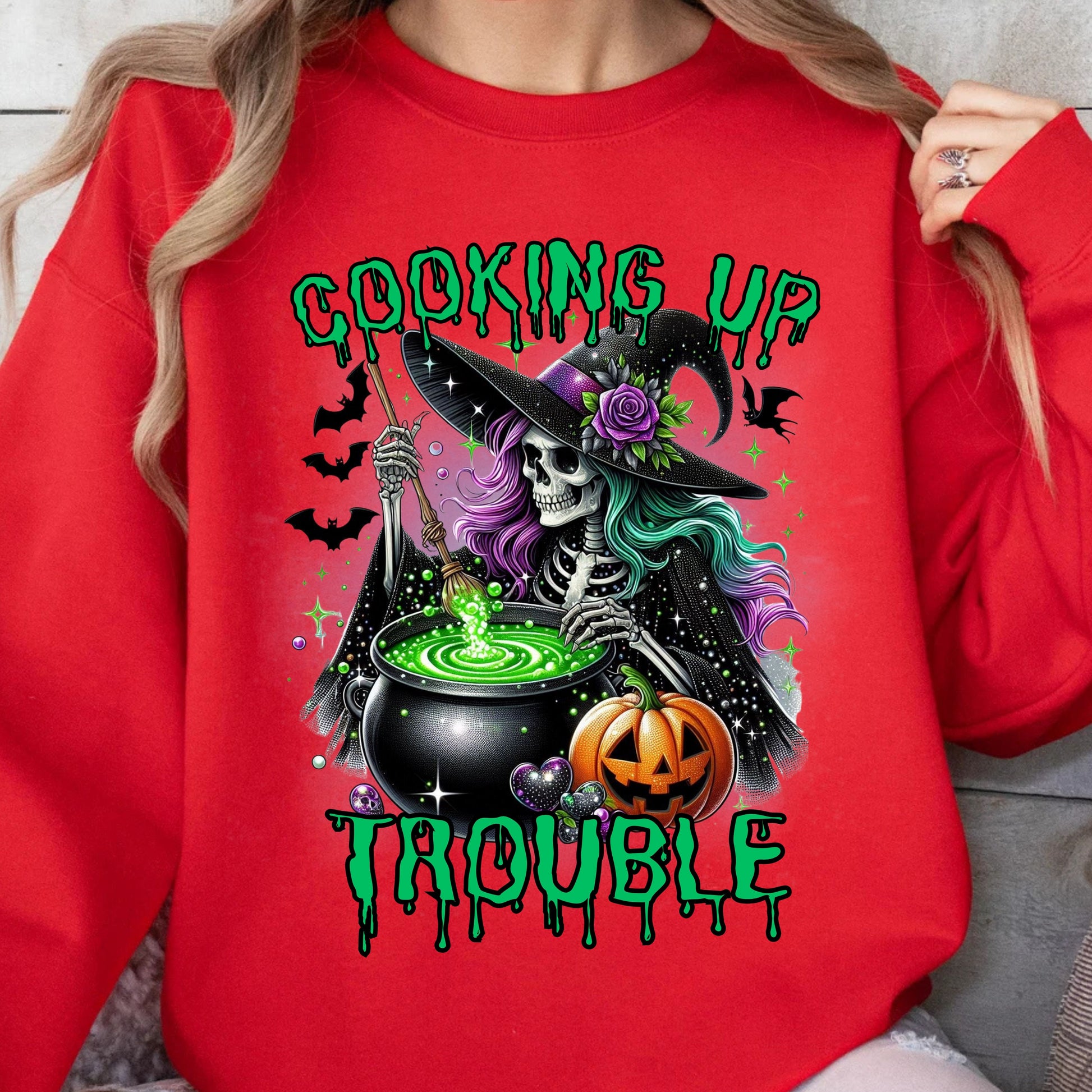 Witch Cooking Up Trouble Sweatshirt