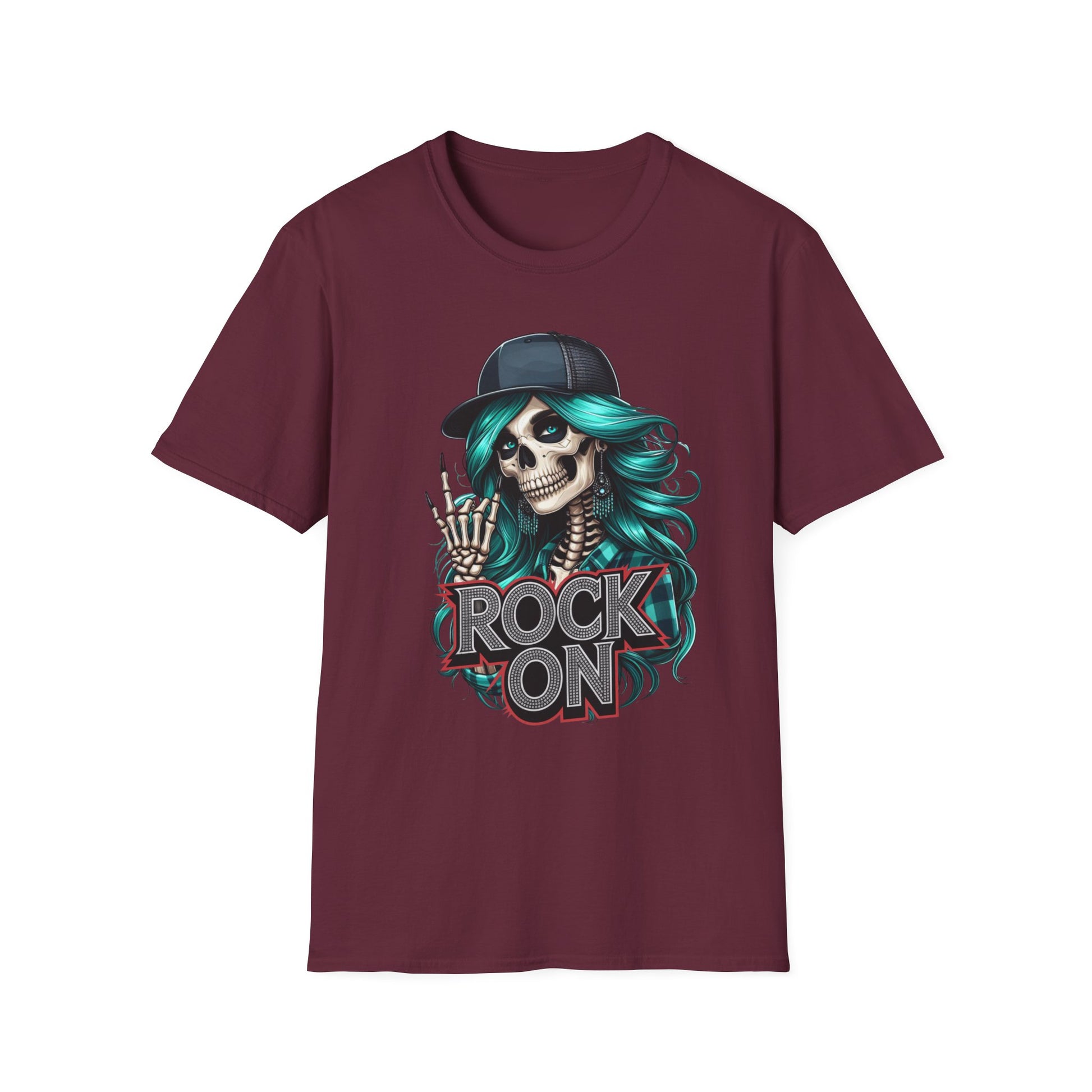 Skeleton Rock On T-Shirt